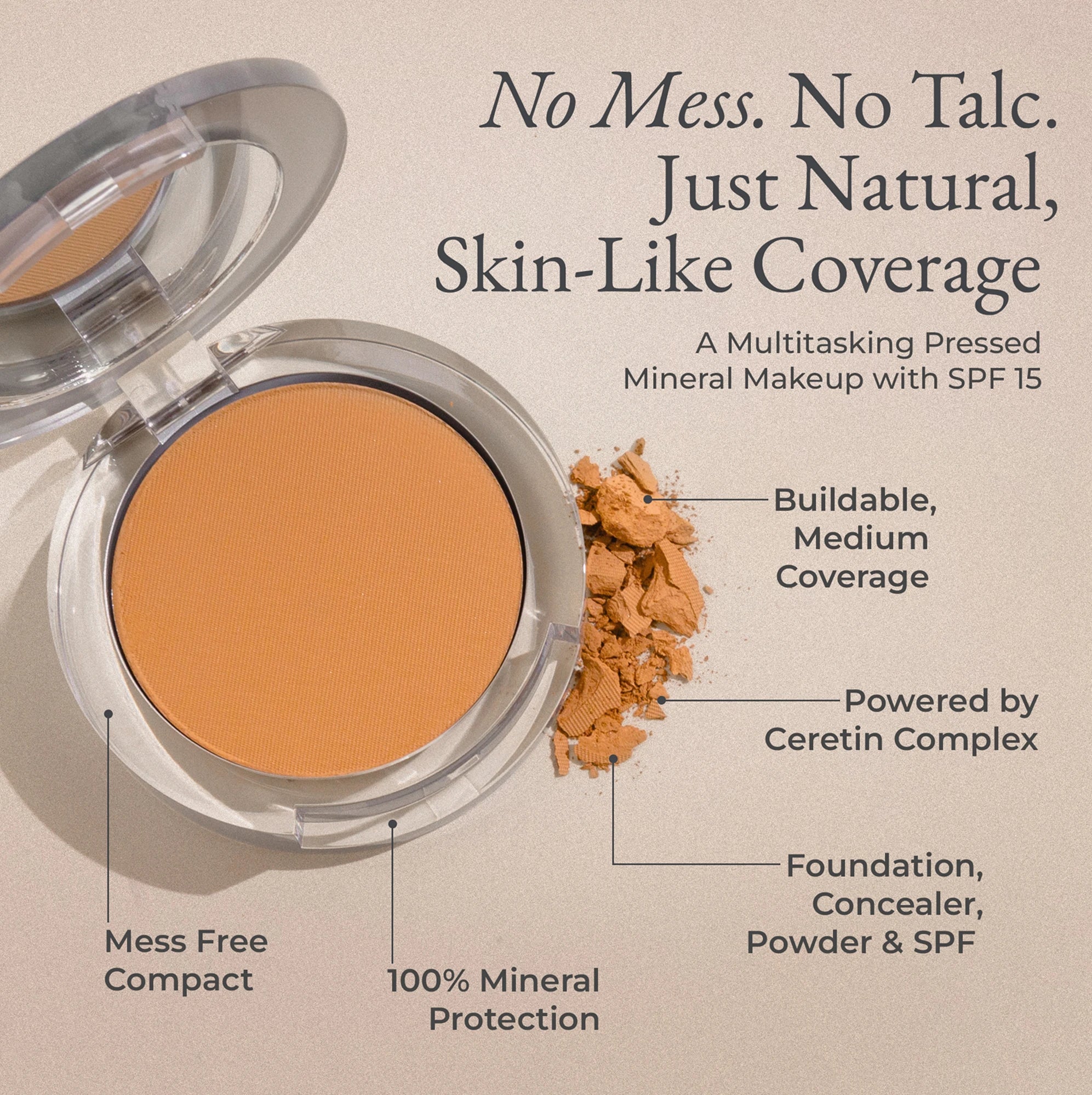 4-in-1 Pressed Mineral Makeup Broad Spectrum SPF 15 - Image 90
