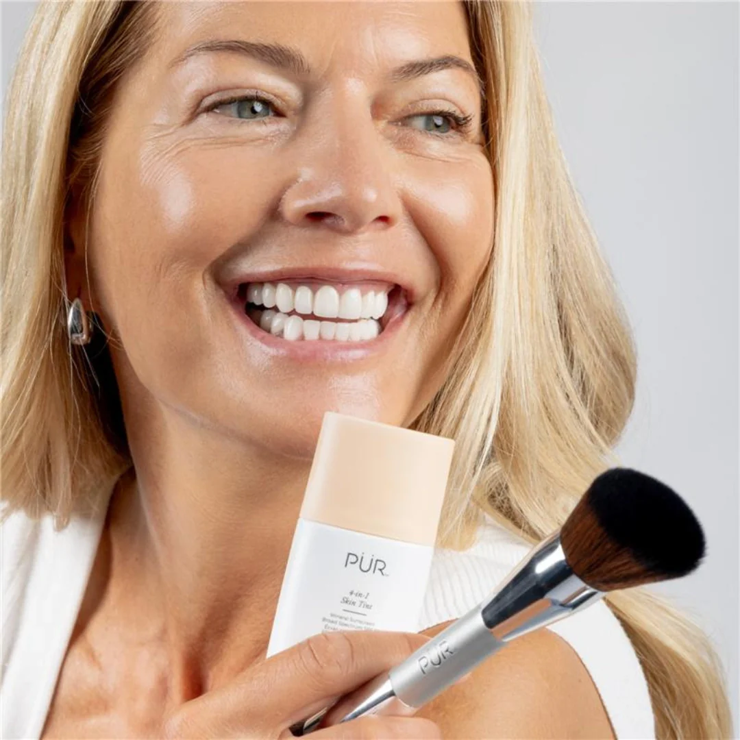 2-in-1 Foundation & Finishing Brush Cream-to-Powder Face Brush - Image 3