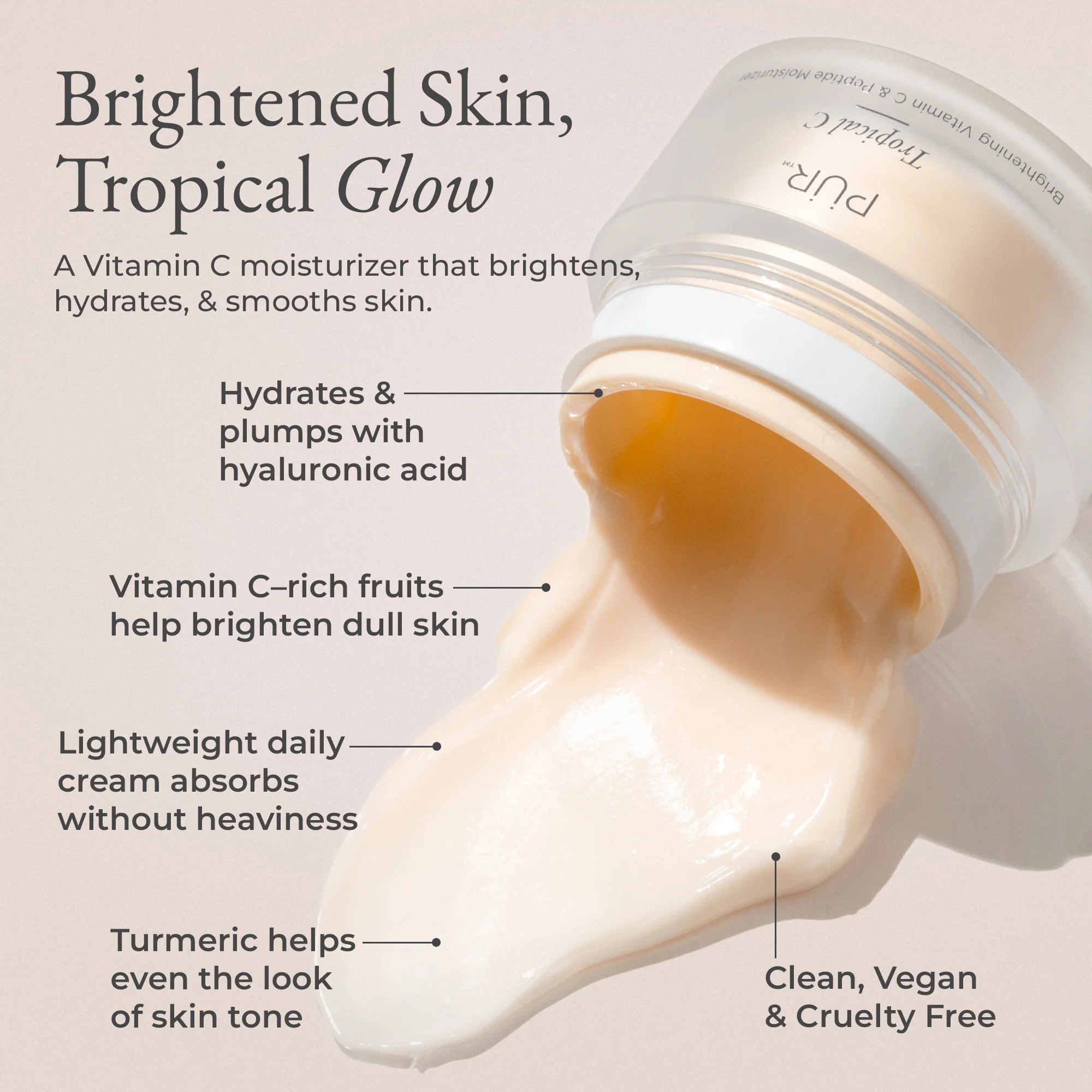 Tropical C Brightening Vitamin C & Peptide Moisturizer - Image 5